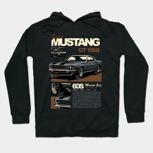 Retro Mustang 1969 GT Hoodie